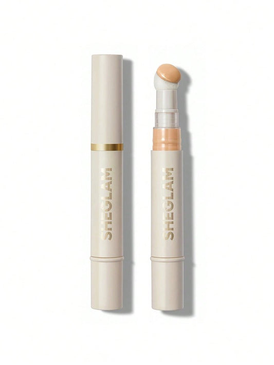 SHEGLAM Complexion Boost Concealer Sponge-Head Applicator Matte Liquid Concealer Long Lasting Brightening Color Corrector Weightless All-Day Long Lasting Hydrating Concealer-Chantilly