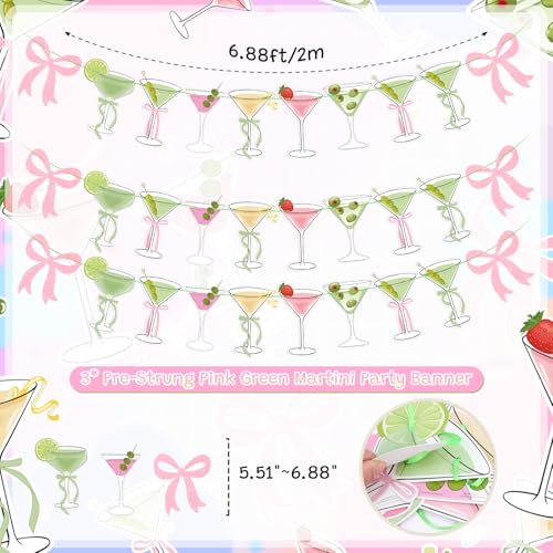 Pink Martini Party Banner - A Tini Bit Older Birthday Decor