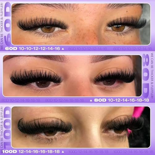 EYDEVRO Lash Clusters Kit 60D80D100D Volume Wispy Eyelash Extension Set with Bond & Tweezers