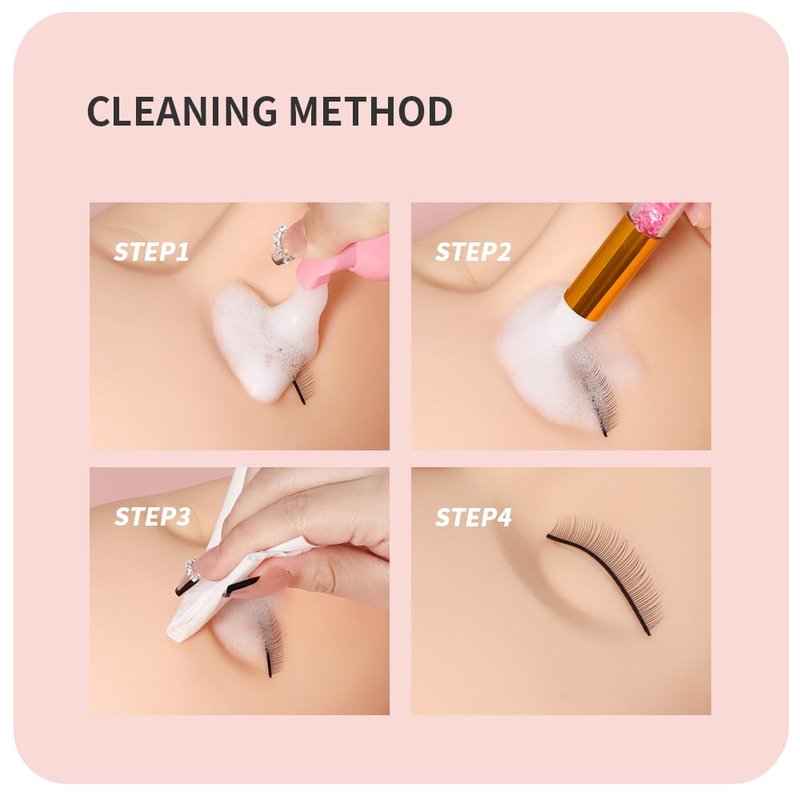 ANNAFRIS Eyelash Shampoo Foam Cleanser Kit Concentrate Mousse Eyelash Extensions Gentle Cleaning Dedicated Cleanser
