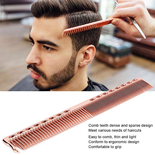 Dioche 2-Piece Stainless Steel Haircut Comb - Professional Salon Styling