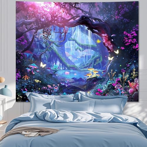Magical Enchanted Forest Tapestry Wall Hanging - 51"x60"