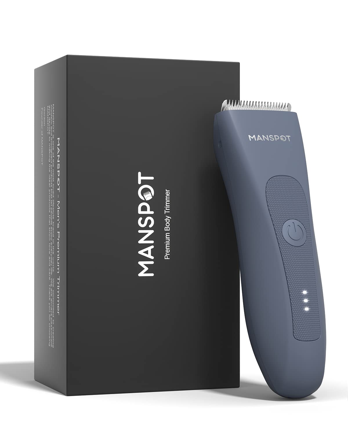 Electric Groin Hair Trimmer for Men - Waterproof Wet/Dry Grooming Kit with 4 Guards & Ceramic Blades | 90 Minutes Runtime