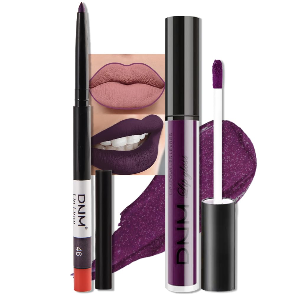 Medium Brown Beige Lip Liner & Matte Lipstick Set - Vegan, Long-Lasting, Waterproof | 2 Pcs