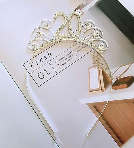 IETOSY Silver 20th Birthday Tiara Headband for Women & Girls Party Accessories