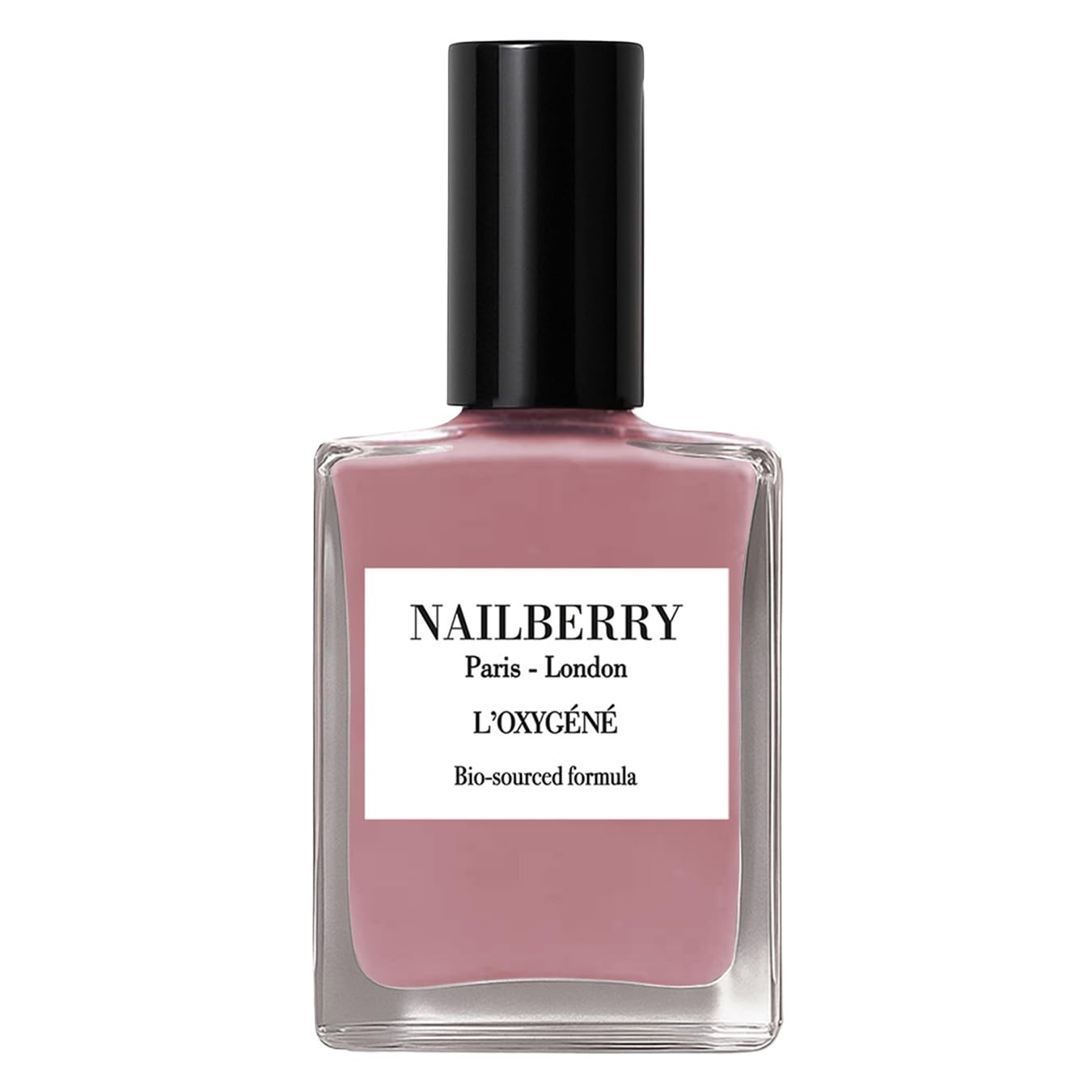 Oxygenated Nail Lacquer - Rose Blossom Pastel Pink | 12-Free Vegan Nail Polish | UV Protected Long-Wear | 15 ml