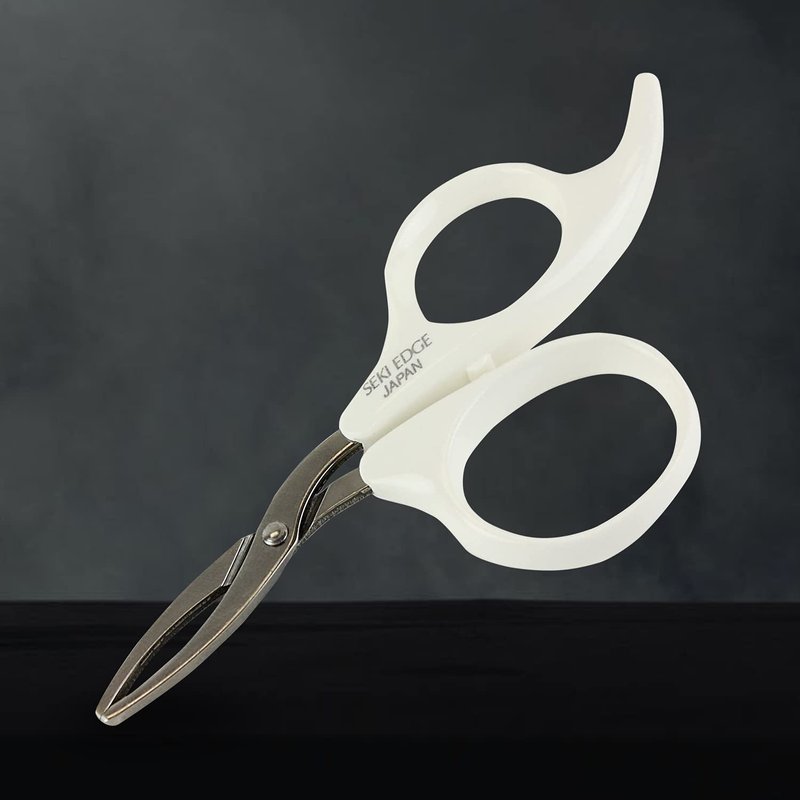 Seki Edge Scissor Tweezers (SS-503) - Stainless Steel Tweezers for Eyebrows With Scissor Action - Precision Tweezer with Round Safety Tips to Grip Fine & Thick Hairs - For Women & Men - Made In Japan