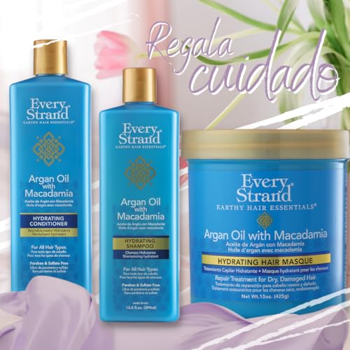 Every Strand Argan Oil Hydrating Shampoo 13.5oz for Dry Damaged Hair