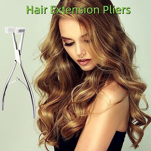 Hair Extension Tools Kit with Pliers & Tape Tabs, Professional Tape-In Sealer