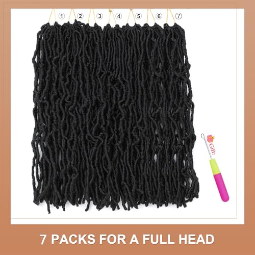 36 Inch Soft Locs Crochet Hair - 7 Packs Faux Locs for Black Women