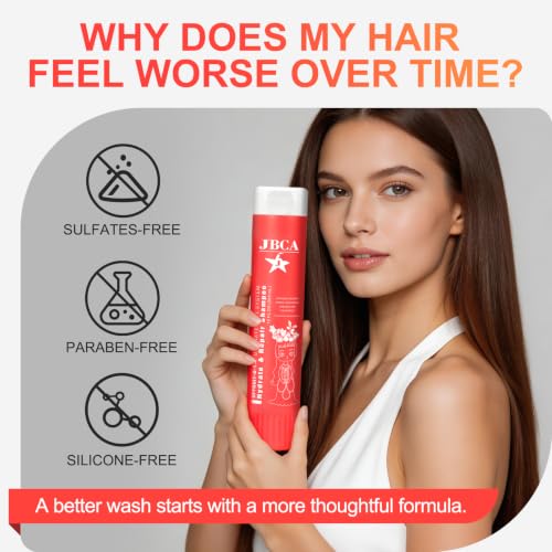 JBCA Hydrating Shampoo with Argan Oil, 12 fl oz - Moisture & Repair for Dry Hair