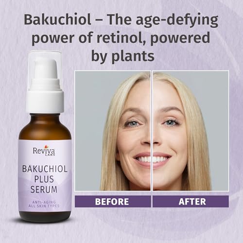 Reviva Labs Bakuchiol Serum 1 fl oz | Natural Retinol Alternative for Radiant Skin