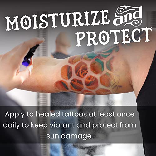 Organic Tattoo Aftercare Oil for Healing & Vibrant Colors - Natural Essential Oil Blend