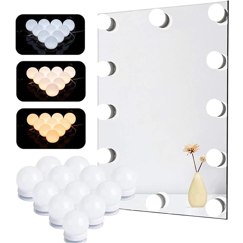 Hollywood Style LED Vanity Lights with 10 Dimmable Bulbs