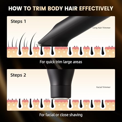 3-in-1 Electric Body Hair Trimmer for Men - Waterproof & USB Rechargeable