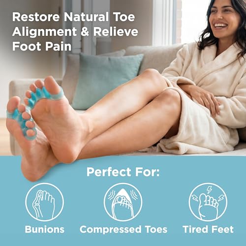 Mind Bodhi Toe Separators/Toe Spacers - For Men and Women - Regular Size ? Blue
