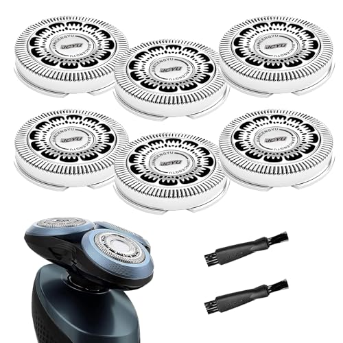 6-Pack Silver SH60 Replacement Heads for Philips Norelco 6000