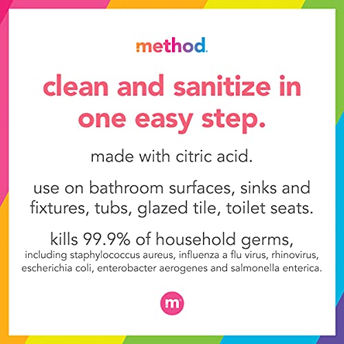 Method Antibacterial Bathroom Cleaner Spearmint 28 oz 4-Pack