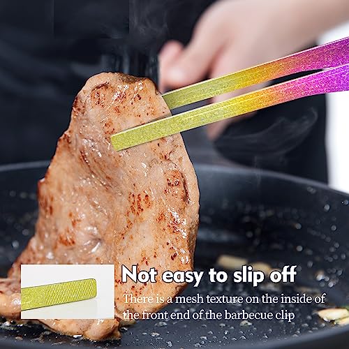 TiTo Titanium BBQ Tongs - Lightweight, Non-Rust Cooking Utensils for Grill & Camping