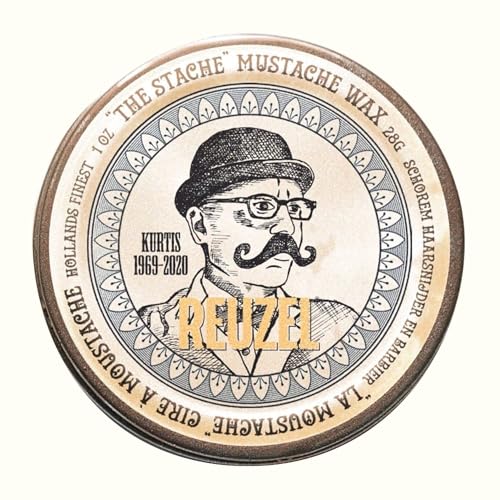 Reuzel Mustache Wax Medium Hold Bourbon Scent 0.06 lb for Grooming Men