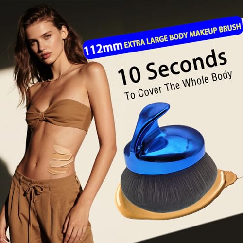 Extra Large Body Kabuki Makeup Brush for Self Tanner and Bronzer
