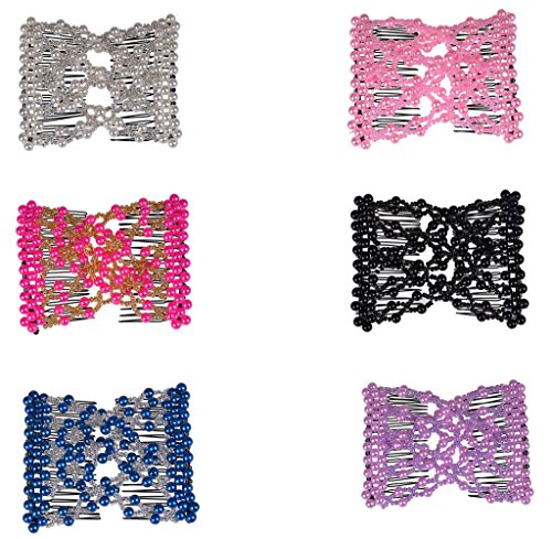 LOVEF 4-Piece Random Color Hair Combs for All Hair Types Easy Styling