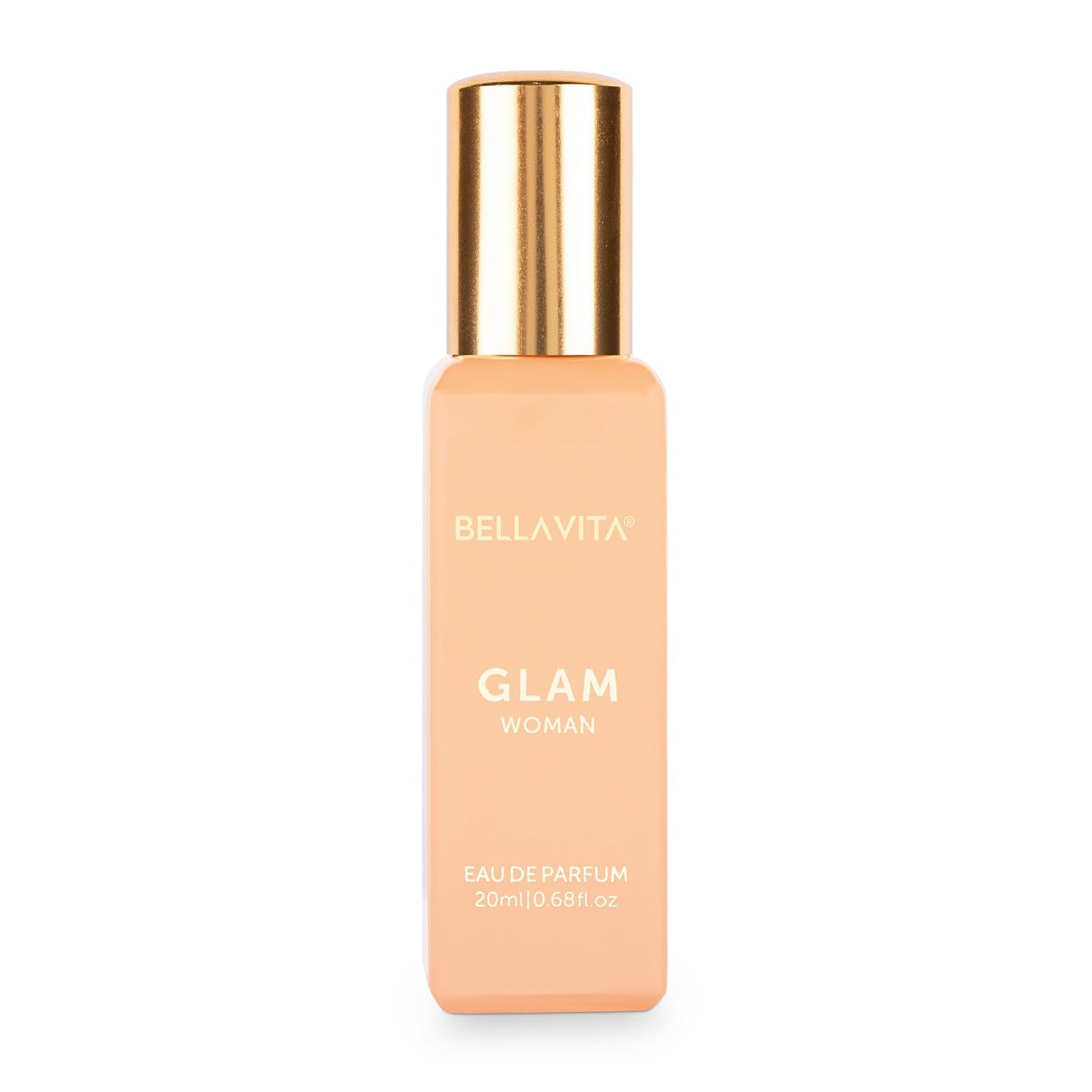Luxury GLAM Eau de Parfum - Travel Size 20 ml | White Floral, Orange, Jasmine & Honey Notes | Long-Lasting Women's Fragrance