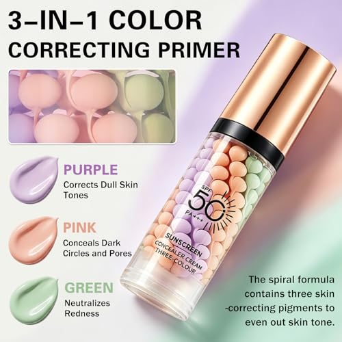 3-in-1 Color Correcting Face Primer with SPF 50 - UAOE