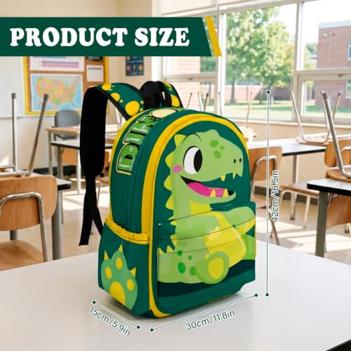 Dinosaur Backpack for Kids - 16 Inch Cartoon Bookbag