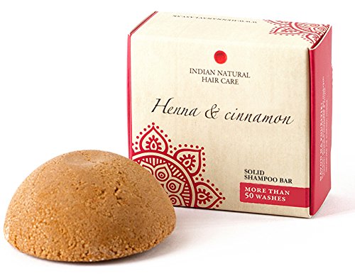 Henna & Cinnamon Solid Shampoo Bar for Normal-Fine Hair - 2.12 oz Natural Vegan
