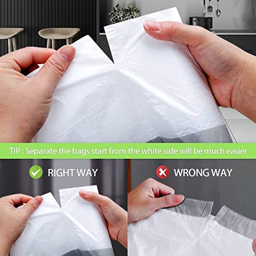 Teivio 3-Gallon Drawstring Trash Bags - 140 Count, Leak-Proof