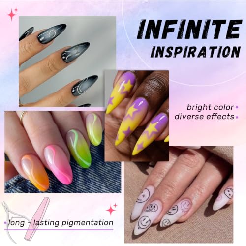 1200PCS Nail Sponges for Ombre Gel Polish Nail Art - Soft Gradient Blending Tools