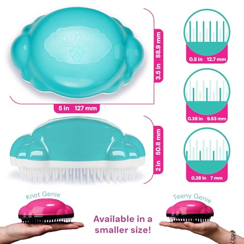 Knot Genie Teeny Detangling Brush - Peaceful Blend
