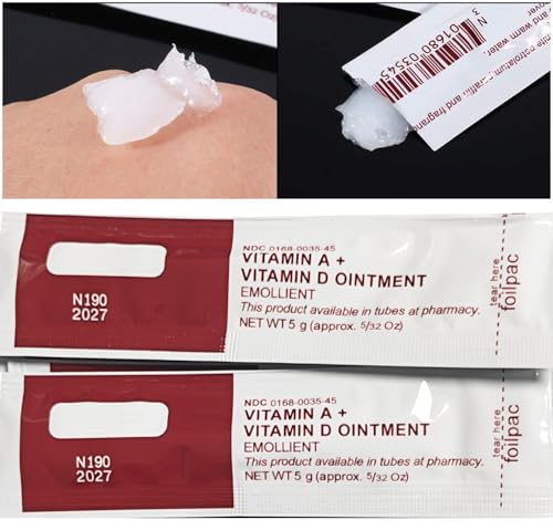 LIFETOOLS-LT 50 Pack Vitamin A&D Microblading Aftercare Gel - Moisturizer & Skin Repair for Eyebrow & Lip Makeup