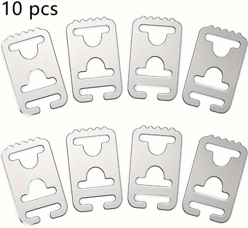 Metal Tieless Shoe Lace Buckles - 10pcs Convenient Flat Laces | Universal Fit for All Shoelace Locks