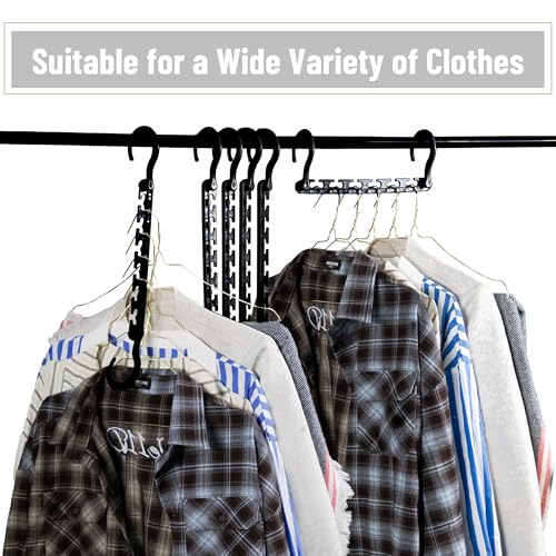 Mr. Pen 20-Pack Space-Saving Clothes Hangers | 360° Rotating Hooks