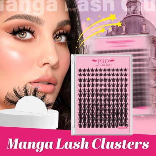 PROLASHBEAUTY Sunset Lash Clusters - Mixed 10-18mm Eyelash Sets, Reusable Makeup Tool
