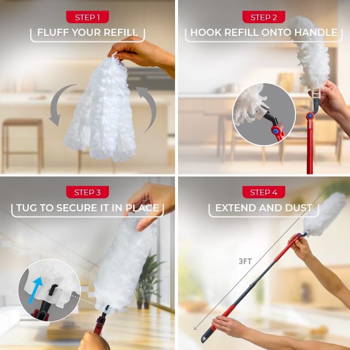 O-Cedar Flex & Catch Heavy Duty Duster Refills - 10 Count