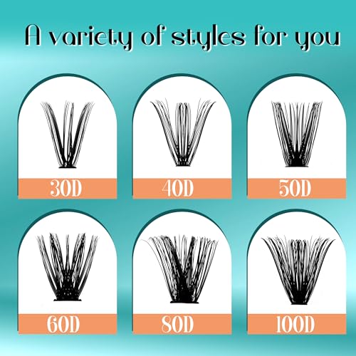 GEMERRY 60D DIY Lash Extension Kit 10-18mm - 280PCS for Beginners