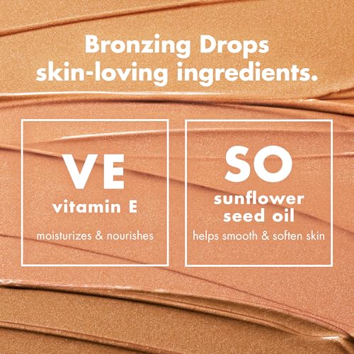 e.l.f. SKIN Bronzing Drops Mini - Tinted Serum for Radiant Glow