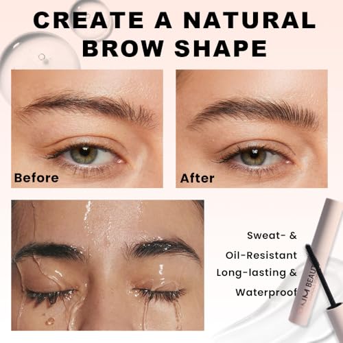evpct Eyebrow Gel-02# 0.35 Fl Oz Clear, Long-Lasting Hold, Waterproof & Smudge-Proof