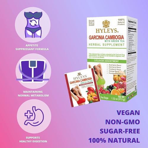 HYLEYS Garcinia Cambogia Green Tea Assortment - 25 Bags