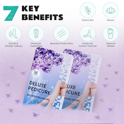 Lavender Foot Soak with Epsom Salt - 12 Pack Pedicure Spa