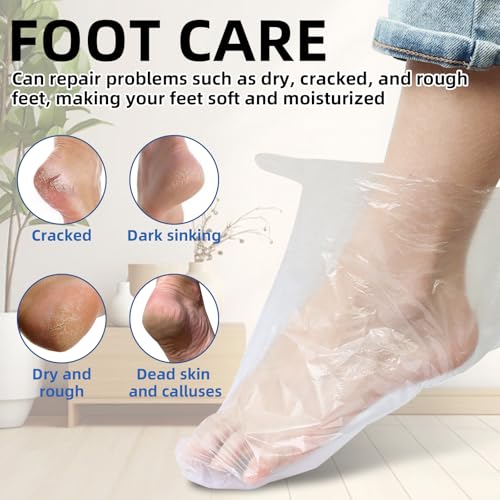 200 Disposable Foot Covers with 240 Stickers for Spa & Wax Treatments