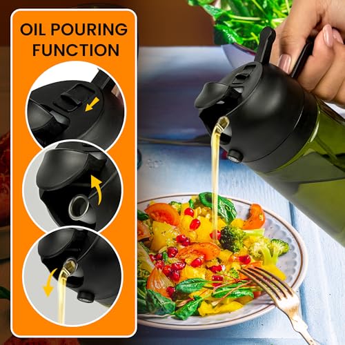 NextG Ideaz 2-in-1 Oil Dispenser & Sprayer - 16oz Glass Bottle