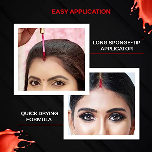 FACESCANADA Liquid Sindoor - Maroon, Smudge-Proof & Quick-Dry