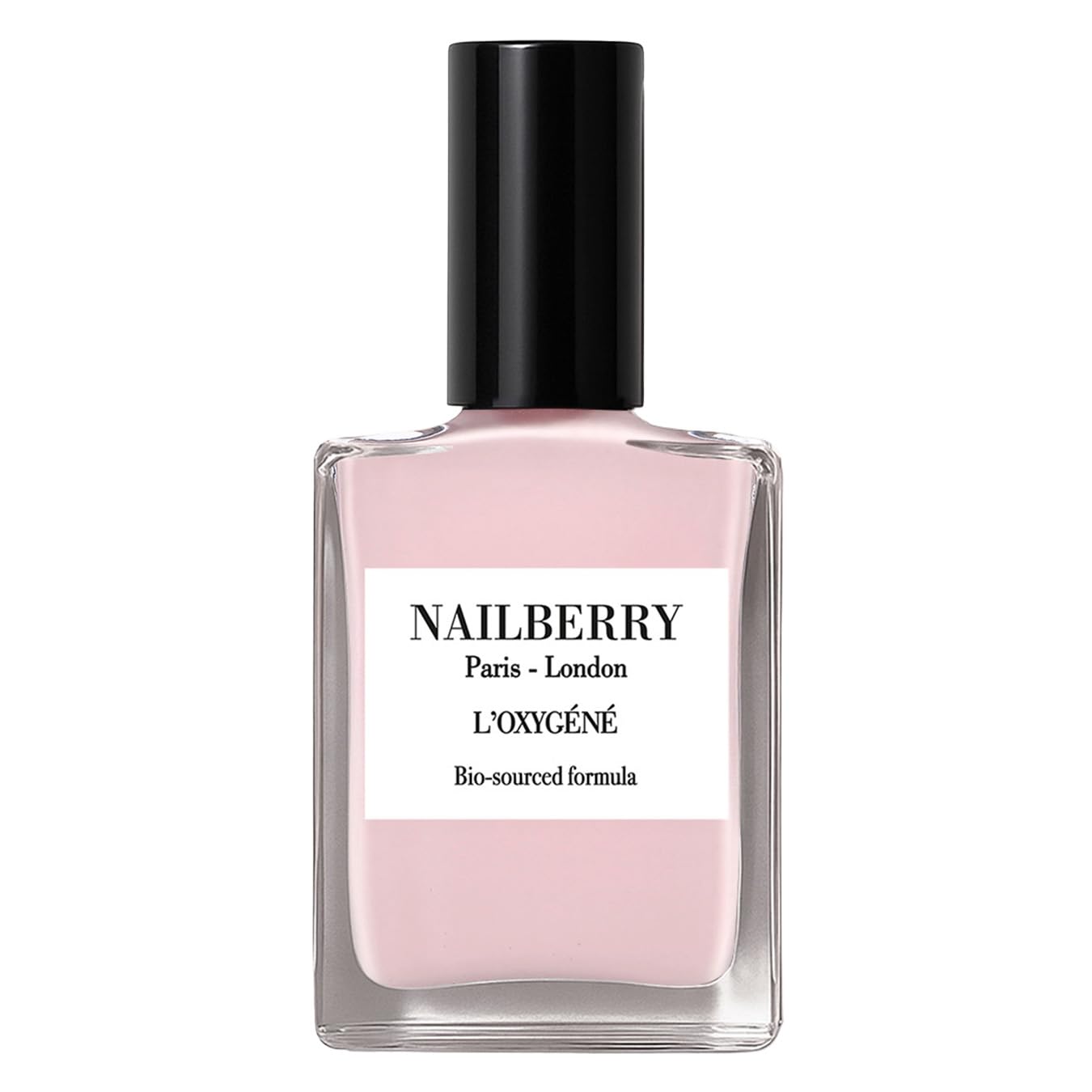 Oxygenated Nail Lacquer - Rose Blossom Pastel Pink | 12-Free Vegan Nail Polish | UV Protected Long-Wear | 15 ml