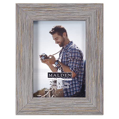 Malden Driftwood 2.5x3.5 Picture Frame - Gray Matte Finish