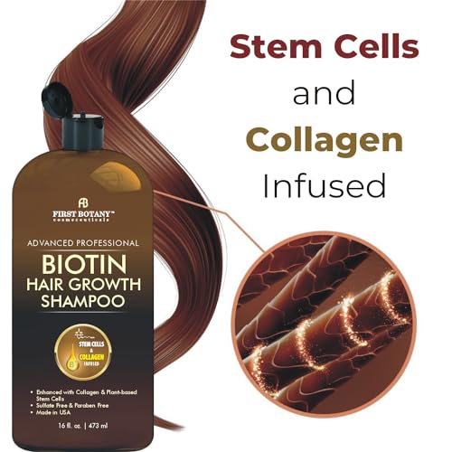 First Botany DHT Blocker Hair Regrowth Shampoo 16 fl oz - Hydrating & Volumizing for Men & Women