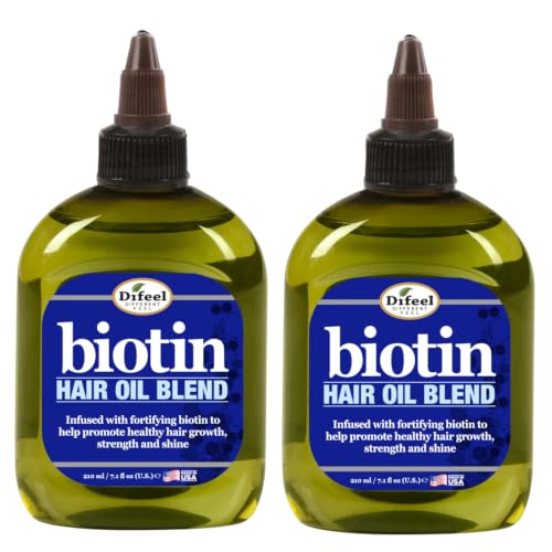 Difeel Biotin Hair Oil Blend 2-Piece Gift Set - Strengthening Hair Growth